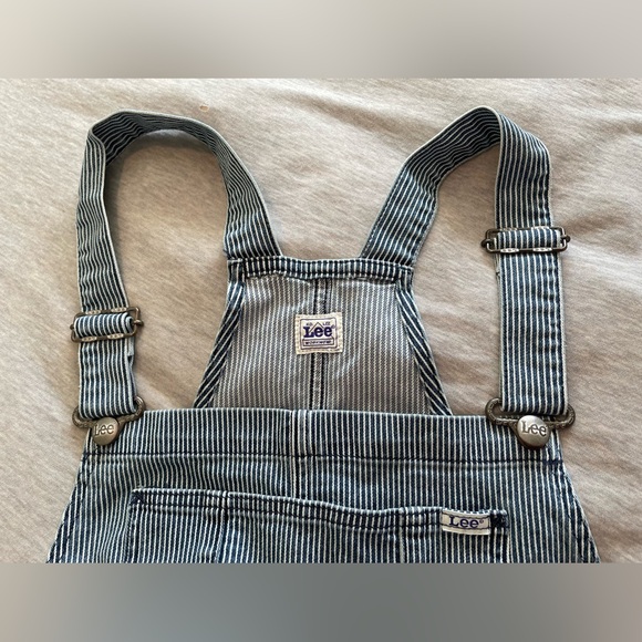 Lee Women's Relaxed Fit Heritage Overall Utility Details railroad stripe XXL - Picture 6 of 8